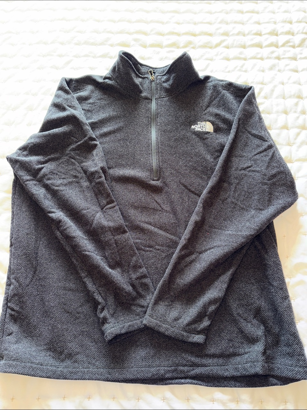 The North Face Men's Charcoal Half-Zip Fleece Pullover